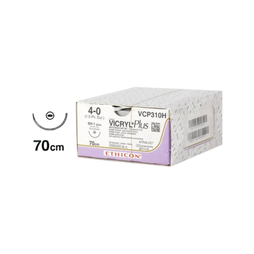 J&J VICRYL PLUS 4-0 VCP310H MET NAALD SH1+ 70cm (36st)