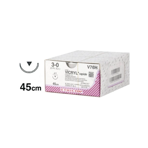 J&J VICRYL 3-0 V76H MET NAALD J1 45cm (36st)