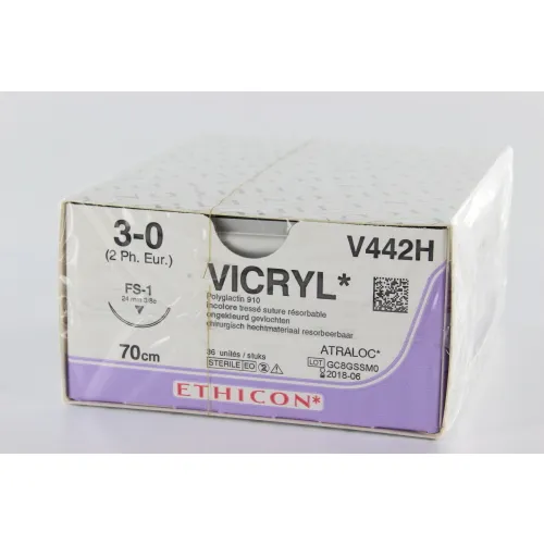 J&J VICRYL 3-0 V442H MET NAALD FS1 70cm (36st)