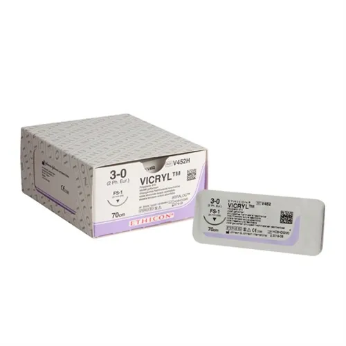 J&J VICRYL VIOLET 3-0 V452H MET NAALD FS1 70cm (36st)