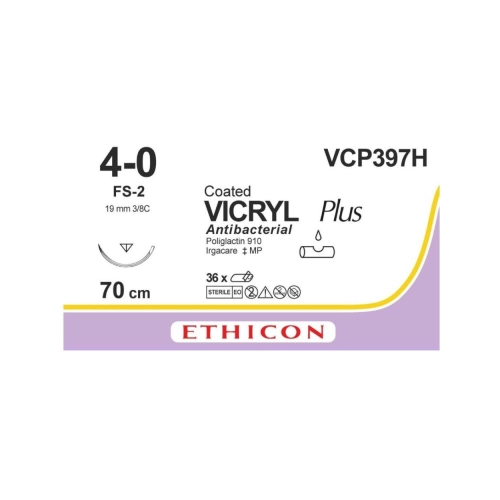 J&J VICRYL PLUS 4-0 VCP397H MET NAALD FS-2 70cm (36st)