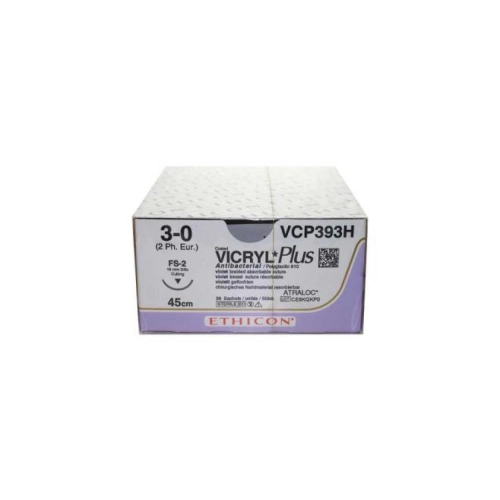 J&J VICRYL PLUS 3-0 VCP393H MET NAALD FS2 45cm (36st)