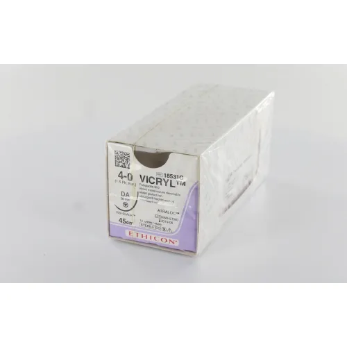 J&J VICRYL VIOLET 4-0 18531G MET NAALD DA-26mm VISI BLACK 45cm (12st)