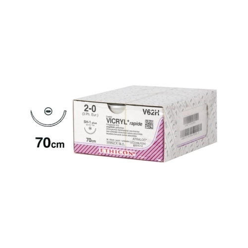 J&J VICRYL RAPIDE 2-0 V62H MET NAALD SH1 70cm (36st)