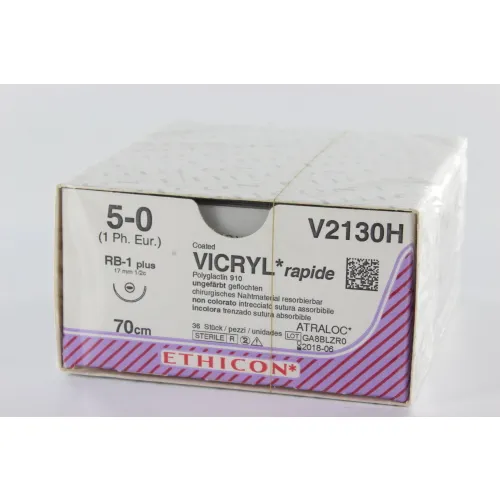 J&J VICRYL RAPIDE 5-0 V2130H MET NAALD RB1 70cm (36st)