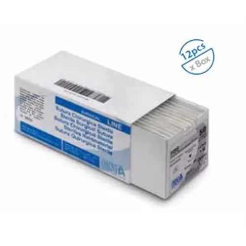 OMNIA PTFE HECHTDRAAD 4-0 MET 3/8 CIRKEL RONDE NAALD 18mm 75cm (12st)