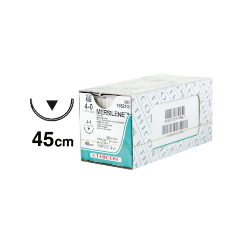 J&J MERSILENE 4-0 MET NAALD J-1 17mm SNIJDEND 45cm (12st) 18521G