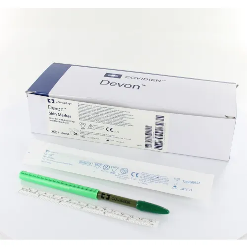 COVIDIEN SKINMARKER MET LINIAAL STERIEL DUAL TIP REGULAR/FINE (25st)