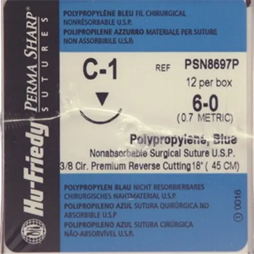 HU-FRIEDY POLYPRO HECHTZIJDE PSN8697P MET NAALD C1 45cm (12st)