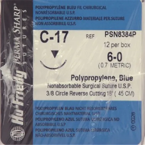 HU-FRIEDY POLYPRO HECHTZIJDE 6-0 PSN8384P MET NAALD C17 45cm (12st)