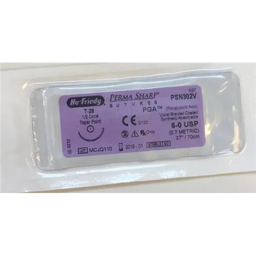 HU-FRIEDY HECHTZIJDE 6-0 PSN302V MET NAALD T28 70cm (12st)