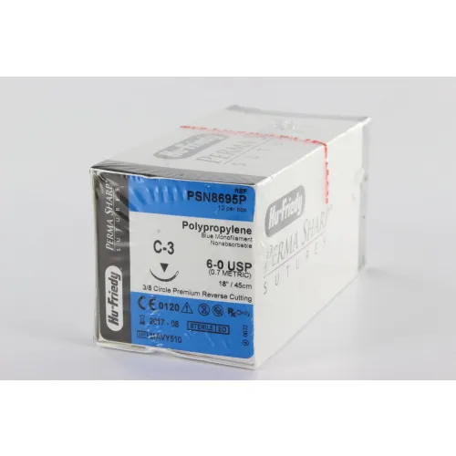 HU-FRIEDY POLYPRO HECHTZIJDE PSN8695P MET NAALD C3 45cm (12st)