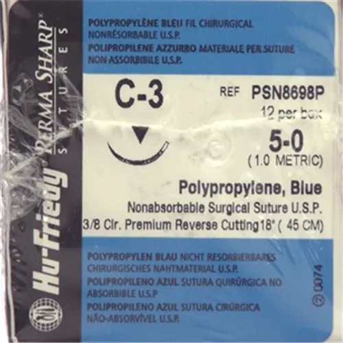 HU-FRIEDY POLYPRO HECHTZIJDE PSN8698P MET NAALD C3 45cm (12st)