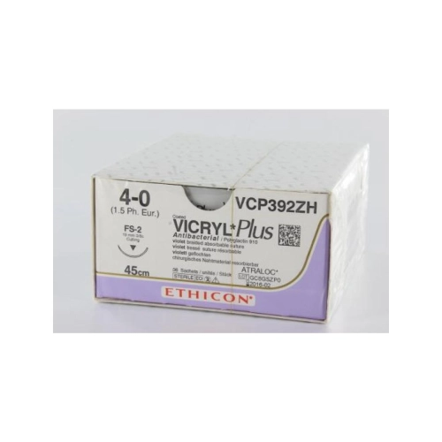 J&J VICRYL PLUS 4-0 VCP392ZH MET NAALD FS2 45cm (36st)