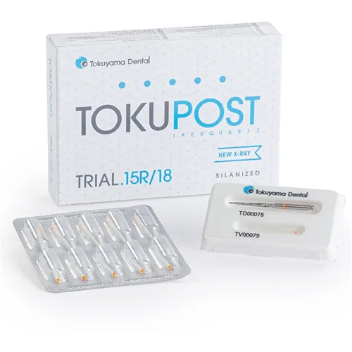 TOKUYAMA TOKU POST TRIAL KIT 15R/18S Ø 0,75 QUARTS FIBERPOST SET TP10RS75 (10st)