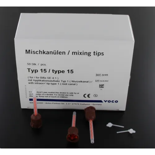VOCO MIXING TIPS BRUIN/ORANJE TYPE 15 (50st)