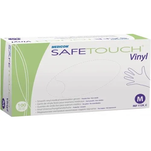 MEDICOM HANDSCHOENEN VINYL SAFETOUCH EVERSTRONG POEDERVRIJ MEDIUM (100st)