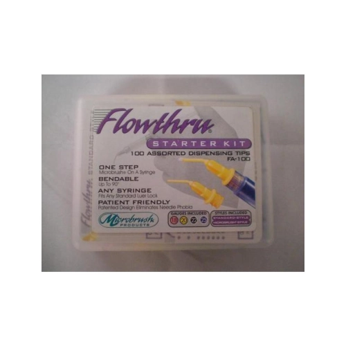 MICROBRUSH FLOWTHRU STARTERKIT (100st)