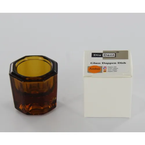 DIADENT DAPPENGLAASJE KLEUR AMBER