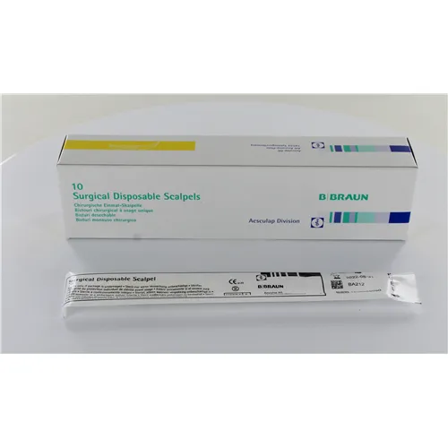 AESCULAP DISPOSABLE SCALPELMESJES MET HEFT STERIEL BA-212 (10st)