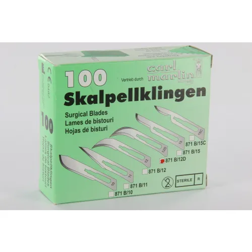 CARL MARTIN LANCETMESJES STERIEL NR.873B/12D (100st)