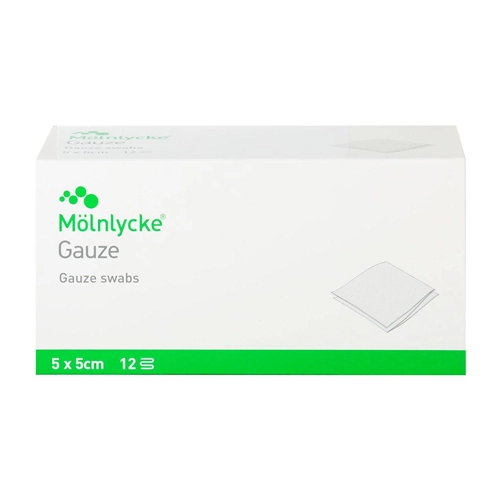 MOLNLYCKE GAASJES NIET STERIEL 5x5cm/12 laags (120st)