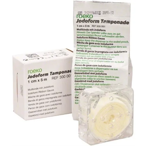 ROEKO JODOFORM TAMPONADE 1cmx5m 300.001