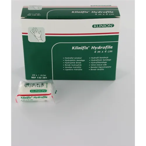 KLINION KLINIFIX HYDROFIEL WINDSEL GAASJE OP ROL 4mtrx4cm (1st)
