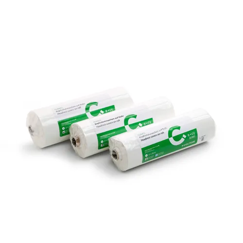 ROEKO HOOFDSTEUNZAKKEN OP ROL 27x28cm WIT (100st)