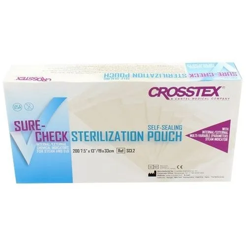 CROSSTEX SURE-CHECK STERILISATIE ZAKJES 19x33cm (200st)