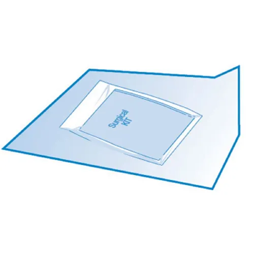 OMNIA STERILISATIE PAPIER 90x90cm LICHTBLAUW (100st)