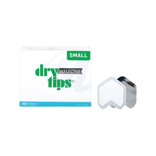 MICROBRUSH DRYTIPS® REFLECTIVE KLEIN ZILVER (50st)