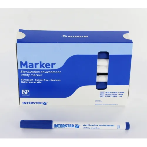 INTERSTER PERMANENT MARKER BLAUW