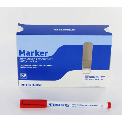 INTERSTER PERMANENT MARKER ROOD
