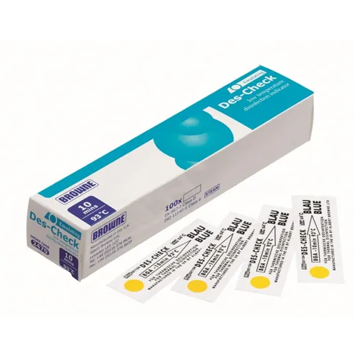 BROWNE DES CHECK AUTOCLAAF CONTROLE-STRIPS 93gr/10min (100st)
