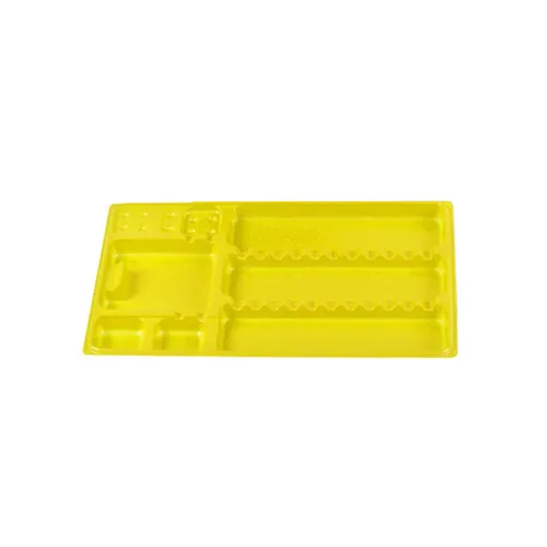 FHS INSTRUMENTEN TRAYS 28x18cm GEEL (400st)