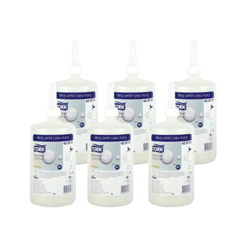 TORK PREMIUM HANDZEEP EXTRA MILD ONGEPARFUMEERD TBV S1 SYSTEM NR.420701 (6x1ltr)