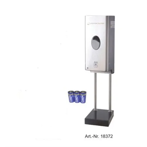 INFRATRONIC SOLUTIONS TOUCHFREE RVS DISPENSER IT1000AE-1 OP GRANIETEN VOET