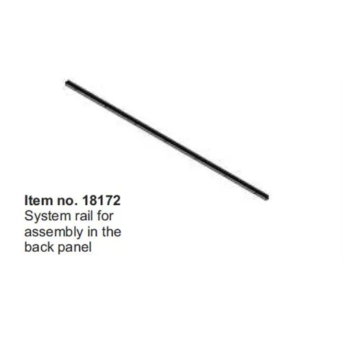 INFRATRONIC SOLUTIONS GELEIDERAILS VOOR MONTAGE WAND (V3) 1mtr ZILVER