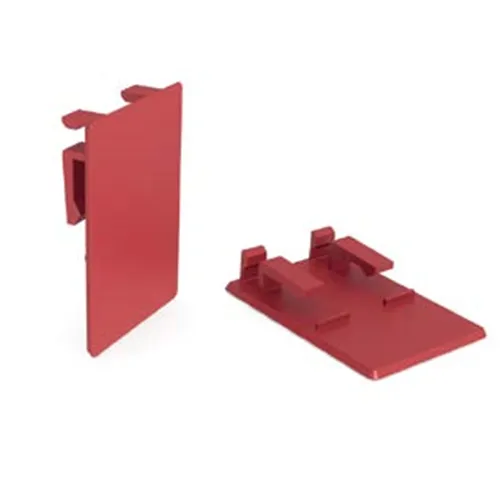 ALL MODUL ETIKETHOUDER VERTIKAAL 40x57mm (BxH) ROOD REF 1410010