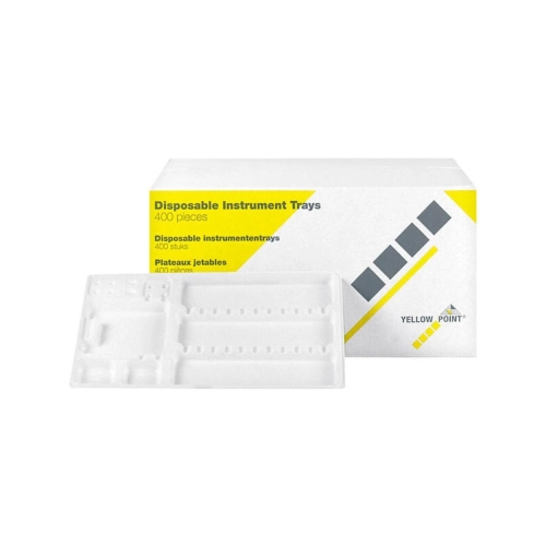 YELLOW POINT INSTRUMENTEN TRAYS 28x18cm WIT (400st)
