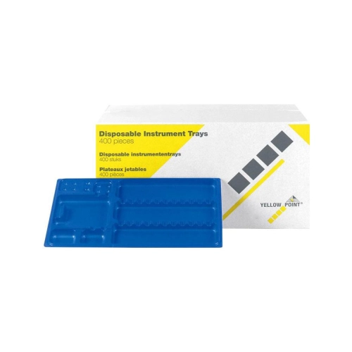 YELLOW POINT INSTRUMENTEN TRAYS 28x18cm DONKERBLAUW (400st)