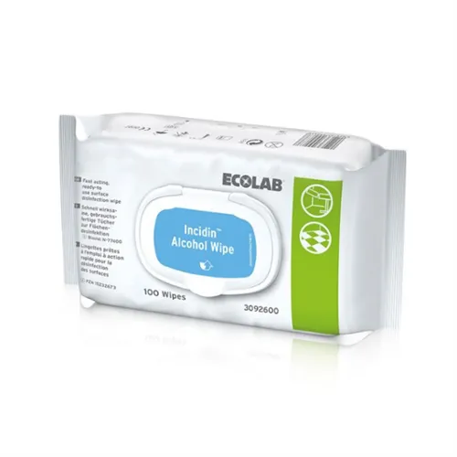 ECOLAB INCIDIN ALCOHOL WIPES REFILL 20x20cm (6x100st)