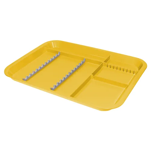 ZIRC B-LOK DIVIDED TRAY KLEUR O GEEL