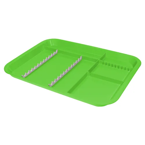 ZIRC B-LOK DIVIDED TRAY KLEUR P NEON GROEN