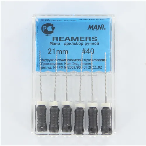 MANI REAMERS 21mm NR.40 ZWART (6st)