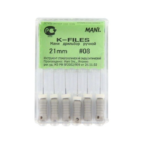MANI K-FILES 21mm NR.08 GRIJS (6st)