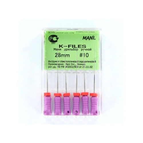 MANI K-FILES 28mm NR.10 PAARS (6st)