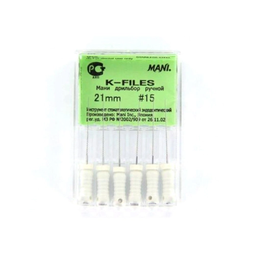 MANI K-FILES 21mm NR.15 WIT (6st)
