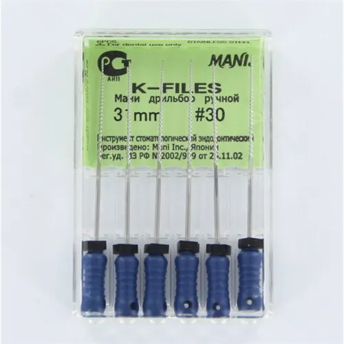 MANI K-FILES 31mm NR.30 BLAUW (6st)